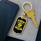 Meet You Where You Are Keychain Stainless Steel or 18k Gold Dog Tag Keyring-Express Your Love Gifts