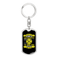 Meet You Where You Are Keychain Stainless Steel or 18k Gold Dog Tag Keyring-Express Your Love Gifts