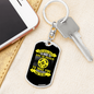 Meet You Where You Are Keychain Stainless Steel or 18k Gold Dog Tag Keyring-Express Your Love Gifts