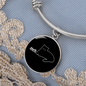 Meh White Cat Bracelet Stainless Steel or 18k Gold Circle Bangle-Express Your Love Gifts