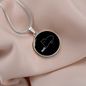 Meh White Cat Circle Necklace Stainless Steel or 18k Gold 18-22"-Express Your Love Gifts