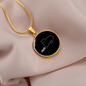 Meh White Cat Circle Necklace Stainless Steel or 18k Gold 18-22"-Express Your Love Gifts