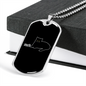 Meh White Cat Necklace Stainless Steel or 18k Gold Dog Tag 24" Chain-Express Your Love Gifts