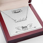 Memorial Message A Piece Of My Heart Lives In Heaven Custom Name Necklace-Express Your Love Gifts