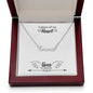 Memorial Message A Piece Of My Heart Lives In Heaven Custom Name Necklace-Express Your Love Gifts