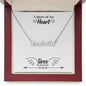 Memorial Message A Piece Of My Heart Lives In Heaven Custom Name Necklace-Express Your Love Gifts