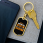 Men Are Like Bitcoins Crypto Keychain Stainless Steel or 18k Gold Dog Tag Keyring-Express Your Love Gifts