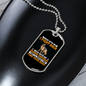 Mess With My German Shepherd Necklace Stainless Steel or 18k Gold Dog Tag 24" Chain-Express Your Love Gifts