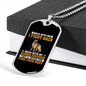 Mess With My German Shepherd Necklace Stainless Steel or 18k Gold Dog Tag 24" Chain-Express Your Love Gifts