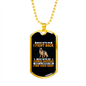 Mess With My German Shepherd Necklace Stainless Steel or 18k Gold Dog Tag 24" Chain-Express Your Love Gifts