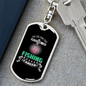 Messed Up Fishing CAreer Keychain Stainless Steel or 18k Gold Dog Tag Keyring-Express Your Love Gifts