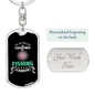 Messed Up Fishing CAreer Keychain Stainless Steel or 18k Gold Dog Tag Keyring-Express Your Love Gifts