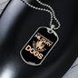 Military Working Dogs Necklace Stainless Steel or 18k Gold Dog Tag 24" Chain-Express Your Love Gifts