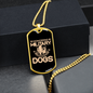 Military Working Dogs Necklace Stainless Steel or 18k Gold Dog Tag 24" Chain-Express Your Love Gifts