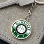 Milwaukee Basketball Circle Keychain Stainless Steel or 18k Gold Pendant-Express Your Love Gifts