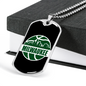 Milwaukee Basketball City Background Dog Tag Stainless Steel or 18k Gold W 24-Express Your Love Gifts