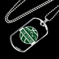Milwaukee Basketball City Background Dog Tag Stainless Steel or 18k Gold W 24-Express Your Love Gifts