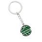 Milwaukee Basketball City Circle Keychain Stainless Steel or 18k Gold Pendant-Express Your Love Gifts