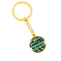 Milwaukee Basketball City Circle Keychain Stainless Steel or 18k Gold Pendant-Express Your Love Gifts