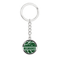 Milwaukee Basketball City Circle Keychain Stainless Steel or 18k Gold Pendant-Express Your Love Gifts