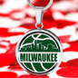 Milwaukee Basketball City Necklace Circle Pendant Stainless Steel or 18k Gold 18-22-Express Your Love Gifts