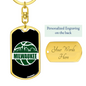 Milwaukee Basketball City Swivel Keychain Dog Tag Stainless Steel or 18k Gold-Express Your Love Gifts