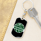Milwaukee Basketball City Swivel Keychain Dog Tag Stainless Steel or 18k Gold-Express Your Love Gifts