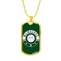 Milwaukee Basketball Dog Tag Stainless Steel or 18k Gold W 24"-Express Your Love Gifts