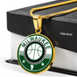 Milwaukee Basketball Necklace Circle Pendant Stainless Steel or 18k Gold 18-22-Express Your Love Gifts
