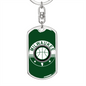 Milwaukee Basketball Swivel Keychain Dog Tag Stainless Steel or 18k Gold-Express Your Love Gifts