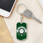 Milwaukee Basketball Swivel Keychain Dog Tag Stainless Steel or 18k Gold-Express Your Love Gifts