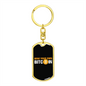 Mine Your Own Bitcoin Crypto Keychain Stainless Steel or 18k Gold Dog Tag Keyring-Express Your Love Gifts