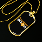 Mine Your Own Bitcoin Crypto Necklace Stainless Steel or 18k Gold Dog Tag 24" Chain-Express Your Love Gifts