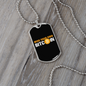 Mine Your Own Bitcoin Crypto Necklace Stainless Steel or 18k Gold Dog Tag 24" Chain-Express Your Love Gifts