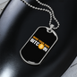 Mine Your Own Bitcoin Crypto Necklace Stainless Steel or 18k Gold Dog Tag 24" Chain-Express Your Love Gifts
