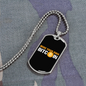 Mine Your Own Bitcoin Crypto Necklace Stainless Steel or 18k Gold Dog Tag 24" Chain-Express Your Love Gifts