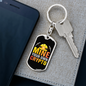 Mine Your Own Crypto Crypto Keychain Stainless Steel or 18k Gold Dog Tag Keyring-Express Your Love Gifts