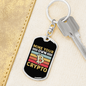 Mine Your Own Crypto Keychain Stainless Steel or 18k Gold Dog Tag Keyring-Express Your Love Gifts