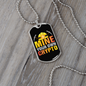Mine Your Own Crypto Necklace Stainless Steel or 18k Gold Dog Tag 24" Chain-Express Your Love Gifts