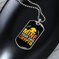 Mine Your Own Crypto Necklace Stainless Steel or 18k Gold Dog Tag 24" Chain-Express Your Love Gifts
