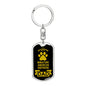 Miniature American Shepherd Keychain Stainless Steel or 18k Gold-Express Your Love Gifts