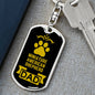 Miniature American Shepherd Keychain Stainless Steel or 18k Gold-Express Your Love Gifts