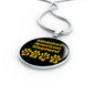 Miniature American Shepherd Mama Circle Necklace Stainless Steel or 18k Gold 18-22" Dog Owner Lover-Express Your Love Gifts