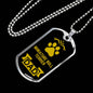 Miniature Bull Terrier Dad Dog Necklace Stainless Steel or 18k Gold Dog Tag W 24" Dog Owner Lover-Express Your Love Gifts