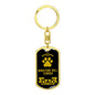Miniature Bull Terrier Keychain Stainless Steel or 18k Gold-Express Your Love Gifts