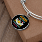 Miniature Schnauzer Mom Bracelet Stainless Steel or 18k Gold Circle Bangle-Express Your Love Gifts