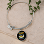 Miniature Schnauzer Mom Bracelet Stainless Steel or 18k Gold Circle Bangle-Express Your Love Gifts