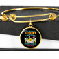 Miniature Schnauzer Mom Bracelet Stainless Steel or 18k Gold Circle Bangle-Express Your Love Gifts
