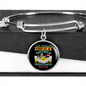 Miniature Schnauzer Mom Bracelet Stainless Steel or 18k Gold Circle Bangle-Express Your Love Gifts