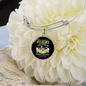 Miniature Schnauzer Mom Bracelet Stainless Steel or 18k Gold Circle Bangle-Express Your Love Gifts
